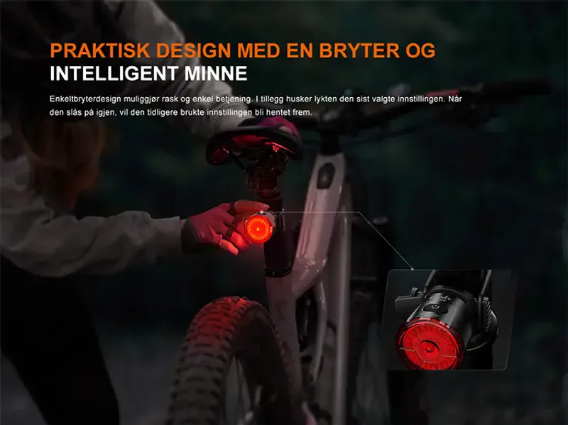 Fenix BC06R baklykt med smart bremselys