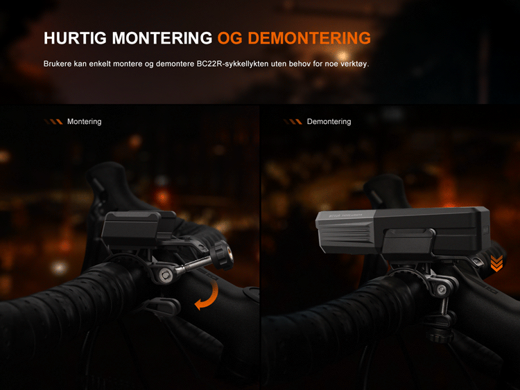 Fenix sykellykt BC22R 1400LM