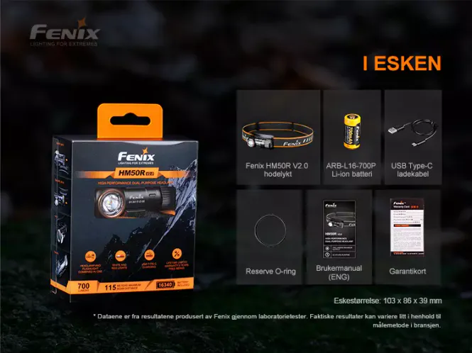 Hovedbilde Fenix HM50R V2.0 hodelykt