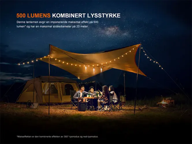 Hovedbilde Fenix CL22R campinglykt sort